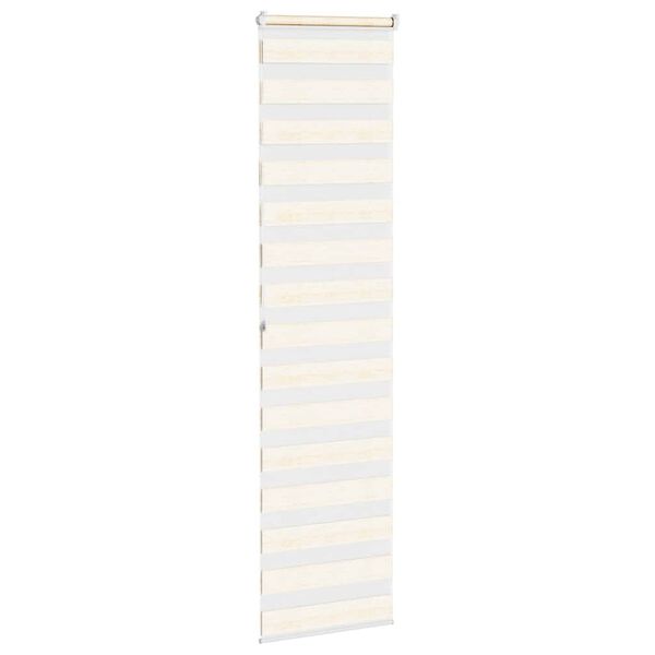 vidaXL Zebra rolgordijn 55x200 cm stofbreedte 50,9 cm marmerbeige