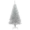 vidaXL Kerstboom met 150 LED met standaard Zilver 150 cm PET