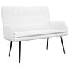 vidaXL 2-Zits Sofa Wit 115 x 61 x 87 cm Stof