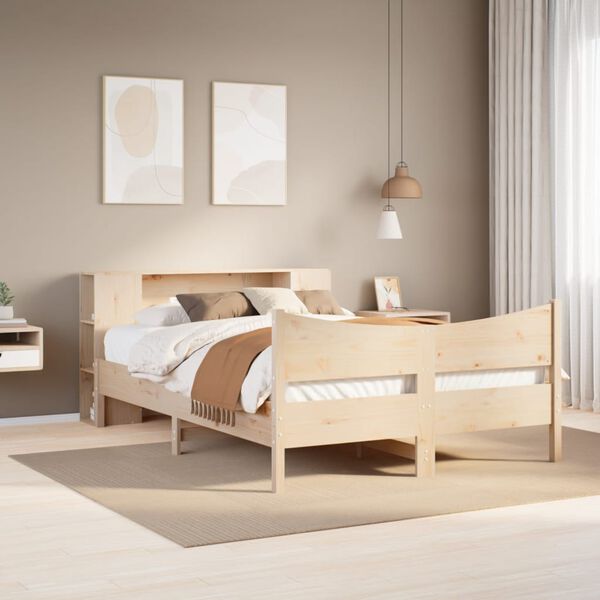 vidaXL Bedframe zonder matras massief grenenhout 150x200 cm