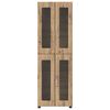 vidaXL Hoge kast met plank Artisan Eiken 60 x 35 x 182 cm Bewerkt hout