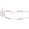 vidaXL Bedframe met matras Taupe 180 x 200 cm Stof