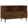 vidaXL Tv-meubel 80x36x50 cm bewerkt hout bruin eikenkleur