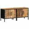 vidaXL Nachtkastje 2 st Bruin en zwart 50 x 30 x 45 cm