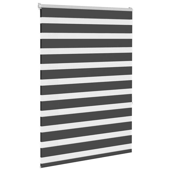 vidaXL Zebra rolgordijn 115x150 cm stofbreedte 110,9 cm zwart