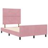 vidaXL Boxspringbed met hoofdeinde Roze 120 x 190 cm Fluweel