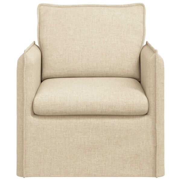 vidaXL Bank 60cm Cr&egrave;me Metaal