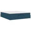 vidaXL Ottoman bed met matrassen 200x200cm fluweel donkerblauw