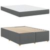 vidaXL Bedframe met matras Donkergrijs 160 x 200 cm Stof