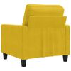 vidaXL Fauteuil 60 cm fluweel geel