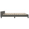 vidaXL Bedframe zonder matras 200x200 cm fluweel donkergrijs
