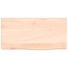 vidaXL Wandschap 40x20x4 cm onbehandeld massief eikenhout