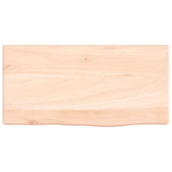 vidaXL Wandschap 40x20x4 cm onbehandeld massief eikenhout