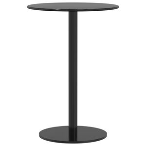 vidaXL Tuintafel rond &Oslash;50x72 cm staal zwart