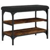 vidaXL Schoenenbank 62x32x47 cm bewerkt hout gerookt eikenkleurig