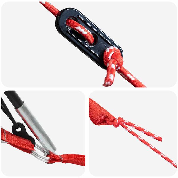 vidaXL Gezinstent met dak met opslag Groen en Grijs 460 x 430 x 214 cm