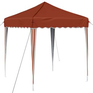 vidaXL Pop-up partytent 195 x 195 x 245 cm Terracotta Oxford Stof