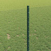 vidaXL Hek met Paal Groen 1 x 50 m Staal en PVC