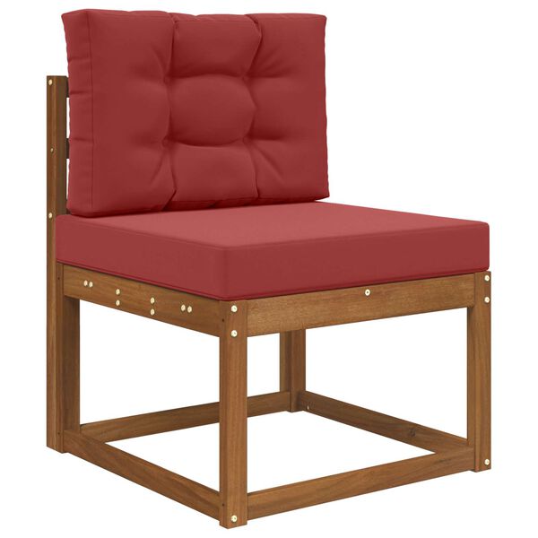 vidaXL Buiten bankkussen 2 pcs Wijnrood Polyester