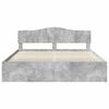 vidaXL Bedframe met hoofdeinde Beton 180 x 200 cm Massief grenenhout