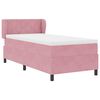 vidaXL Boxspringbed met matras met hoofdeinde Roze 90 x 200 cm Fluweel