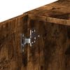 vidaXL Opbergkast smal 40x42,5x225 cm bewerkt hout gerookt eikenkleur