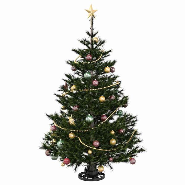 vidaXL Kerstboomstandaard Zwart 40 x 40 x 21 cm Staal