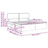 vidaXL Bedframe met hoofdeinde Zwart 180 x 200 cm Massief grenenhout