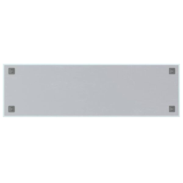 vidaXL Magneetbord voor aan de wand 100x30 cm gehard glas wit