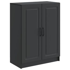 vidaXL Dressoir Zwart 66 x 34,5 x 87 cm Bewerkt hout