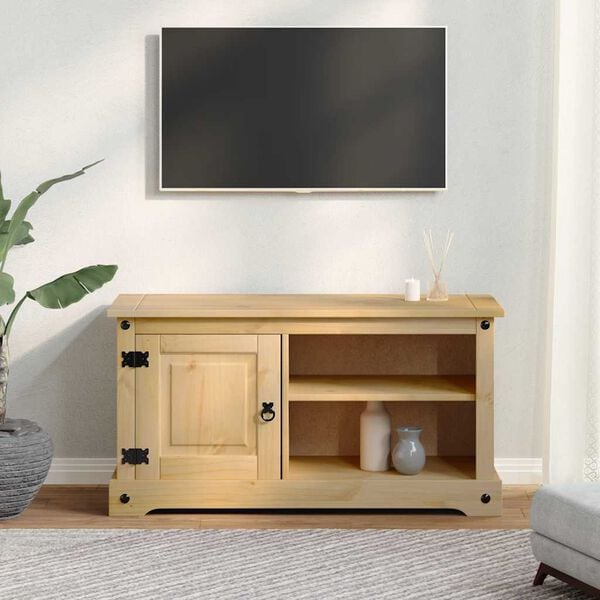 vidaXL Tv-meubel Corona 100x40x52 cm massief grenenhout