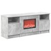 vidaXL Elektrische haard Beton 98 x 28,5 x 40,5 cm Bewerkt hout
