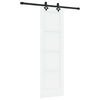 vidaXL Schuifdeur ORKDAL 61 x 198,5 cm Bewerkt hout Wit en zwart