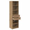 vidaXL Highboard Artisan Eiken 50 x 42,5 x 185 cm Bewerkt hout