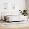 vidaXL Boxspringbed met matras Wit 200 x 200 cm Kunstleer