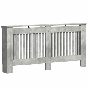 vidaXL Radiatorafdekking Beton Grijs 172 x 19 x 81,5 cm Bewerkt hout