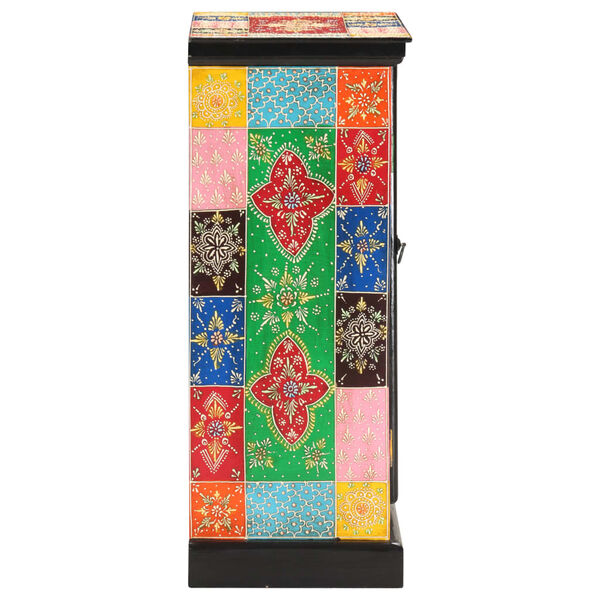 vidaXL Dressoir handgeschilderd 60x30x75 cm massief mangohout