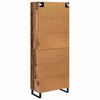 vidaXL Hoge kast met lade Oudhout 69,5 x 34 x 180 cm Bewerkt hout