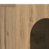 vidaXL Dressoir Artisan Eiken 100 x 35 x 59 cm Bewerkt hout
