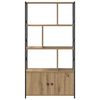 vidaXL Boekenkast Artisan Eiken 80 x 30 x 155,5 cm Bewerkt hout