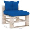 vidaXL 6-delige Loungeset met kussens pallet grenenhout