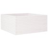 vidaXL Plantenbak 100x100x46 cm massief grenenhout wit