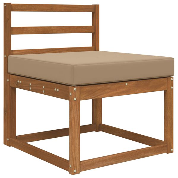 vidaXL Buiten bankkussen Taupe 60 x 60 x 8 cm Polyester