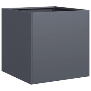 vidaXL Plantenbak 40x40x40 cm koudgewalst staal antracietkleurig