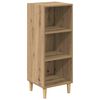 vidaXL Dressoir Artisan Eiken 34,5 x 32,5 x 90 cm Bewerkt hout