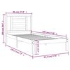 vidaXL Bedframe zonder matras massief grenenhout 90x190 cm