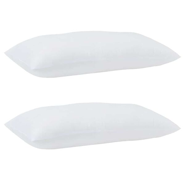 vidaXL Dekbed met Kussens 3 pcs Wit Microfiber en Dons Feather