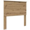 vidaXL Hoofdbord Artisan Eiken Bewerkt hout