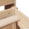 vidaXL Bedframe zonder matras massief grenenhout 140x190 cm