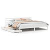 vidaXL Bedframe zonder matras massief grenenhout wit 180x200 cm